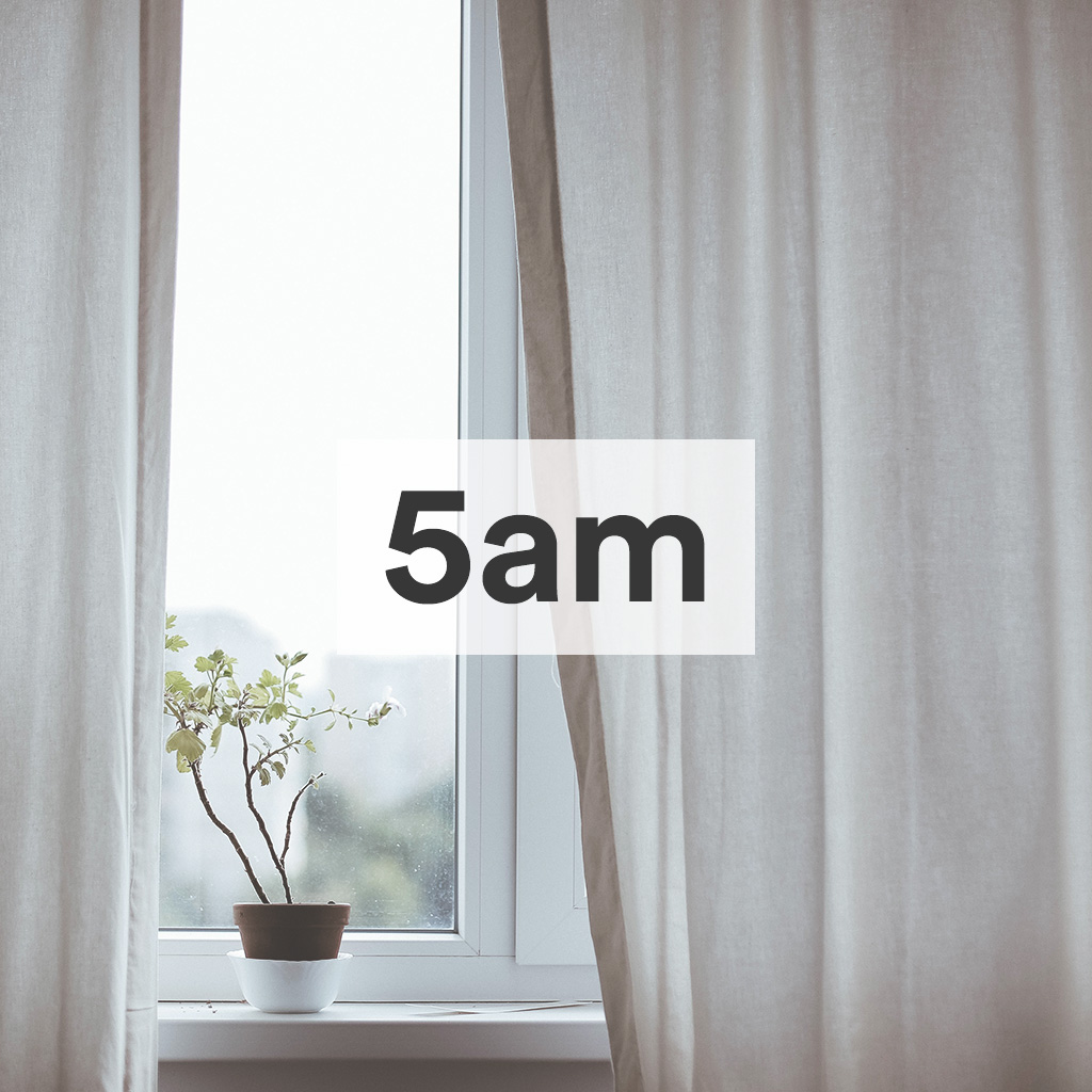 毎朝5時に起きるのサムネイル画像